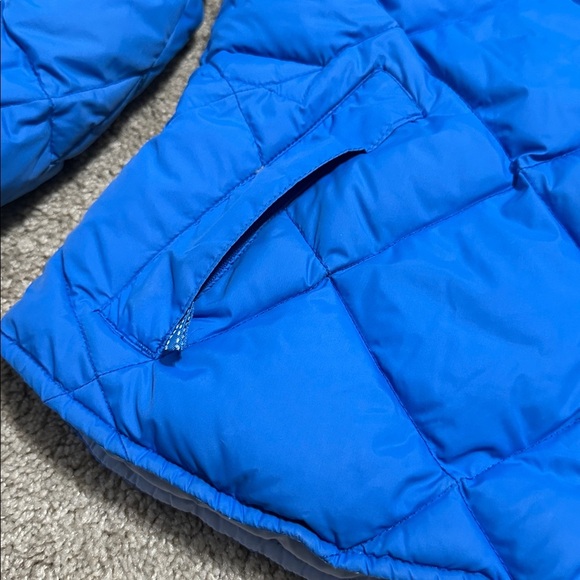Land's End Quilted Blue Puffer Jacket Girls Size 14 Size Large - Picture 2 of 8